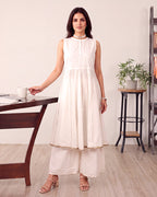 VRUSHALI WHITE KURTA SET