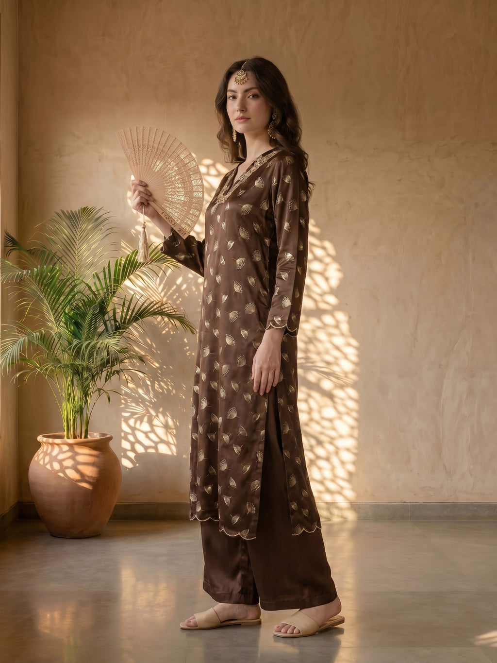 THE BRONZE BLOOM KURTA SET