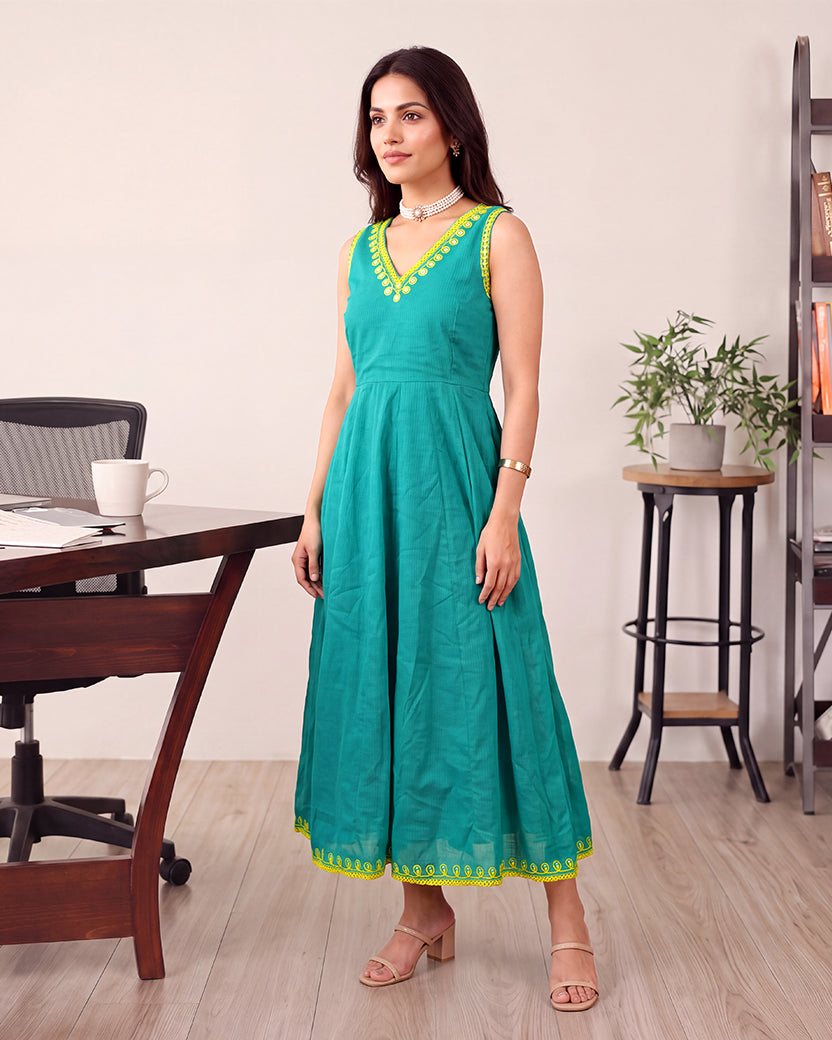GREEN DORIA MIRROR SET