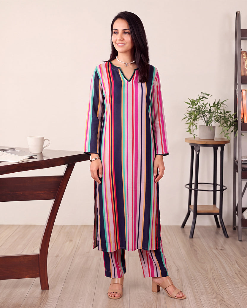 MULTICOLOUR KURTA SET