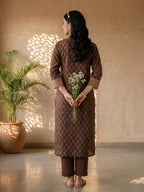 Espresso Heritage Printed Kurta