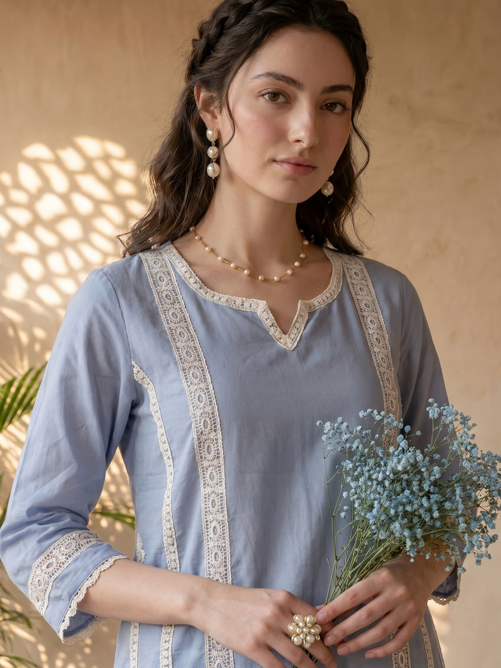 THE POWDER BLUE GRACE KURTA