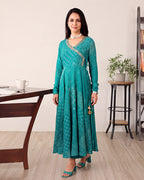 GREN BANDHANI KALIDAAR SET