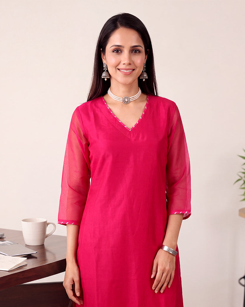 RANI SCALLOP KURTA SET