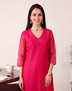 RANI SCALLOP KURTA SET