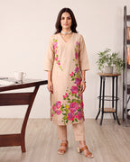 BEIGE MULTICOLOUR FLOWER SET