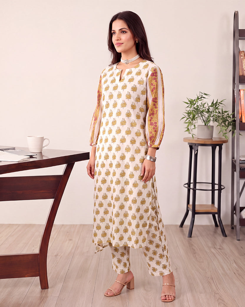 YELLOW FLOWER BUTTA SET