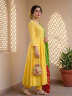 Sunlit Radiance Anarkali Suit Set