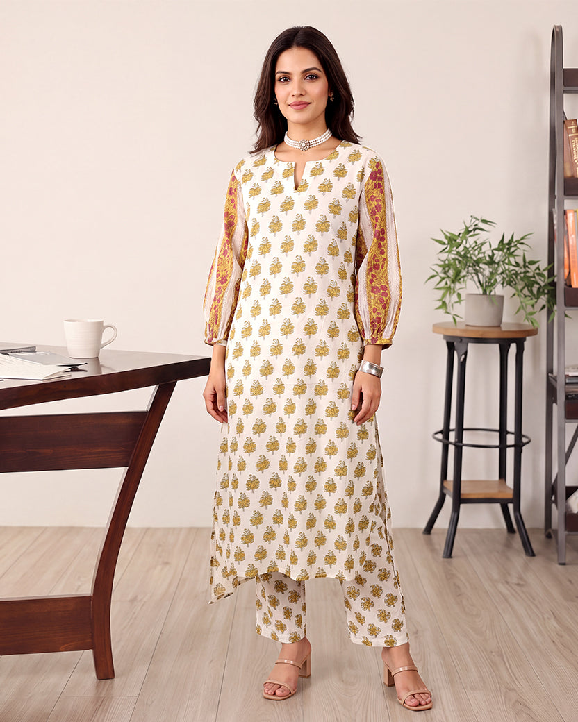 YELLOW FLOWER BUTTA SET
