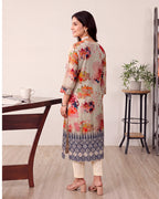 MINT FLOWER KURTA SET