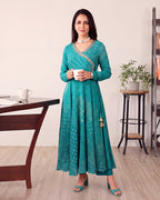GREN BANDHANI KALIDAAR SET