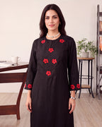 BLACKISH RED FLOWER SET