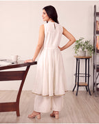 VRUSHALI WHITE KURTA SET