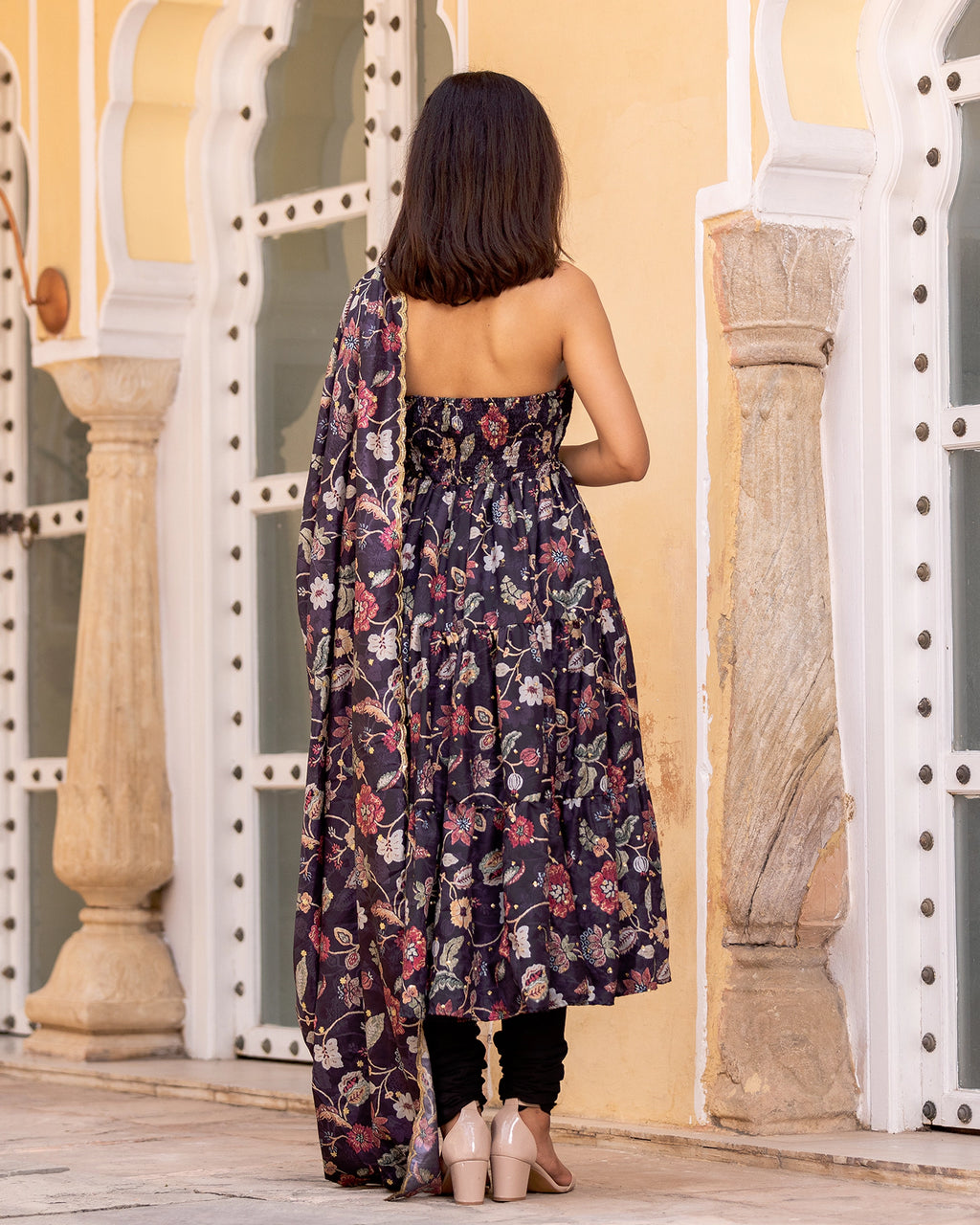 Ebony Kalamkari Anarkali Suit Set