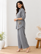 GREY LINEN CO-ORD SET
