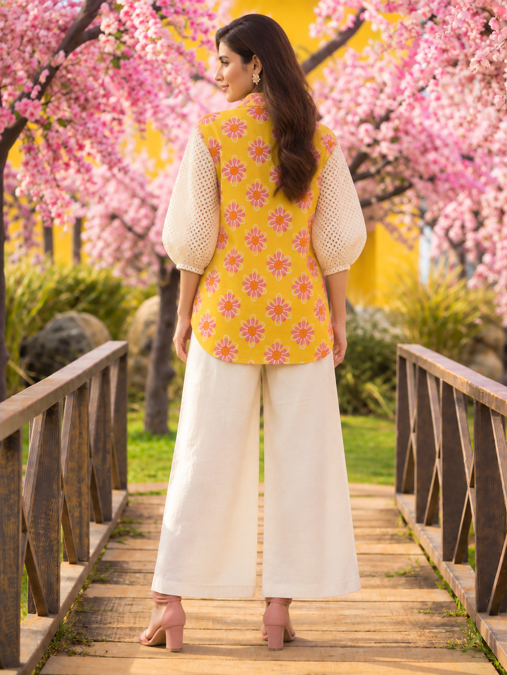 YELLOW COTTON POPLIN CO-ORD SET
