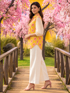 YELLOW COTTON POPLIN CO-ORD SET