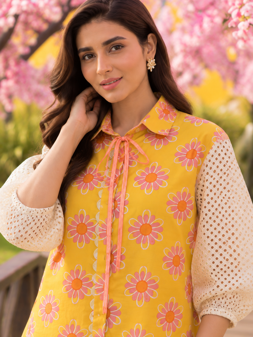 YELLOW COTTON POPLIN CO-ORD SET