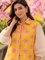 YELLOW COTTON POPLIN CO-ORD SET