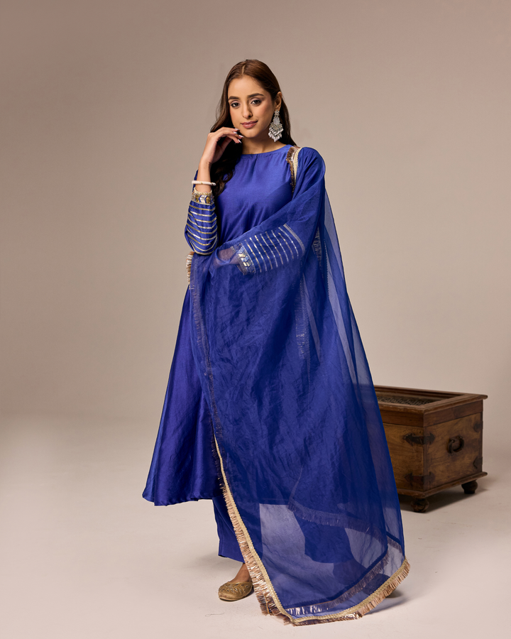 Royal Blue A-line Suit