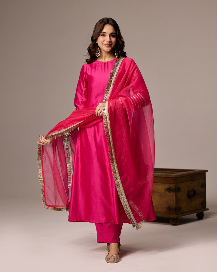 Rani Pink A-line Suit