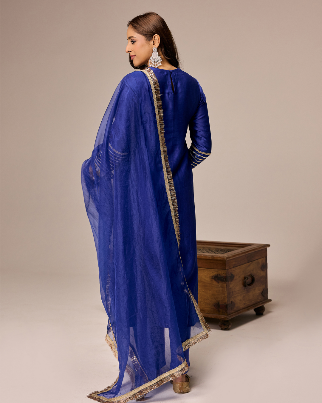 Royal Blue A-line Suit