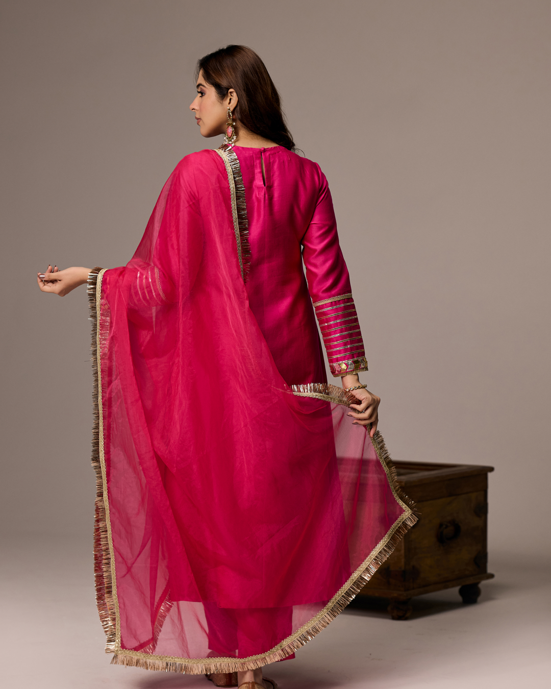Rani Pink A-line Suit
