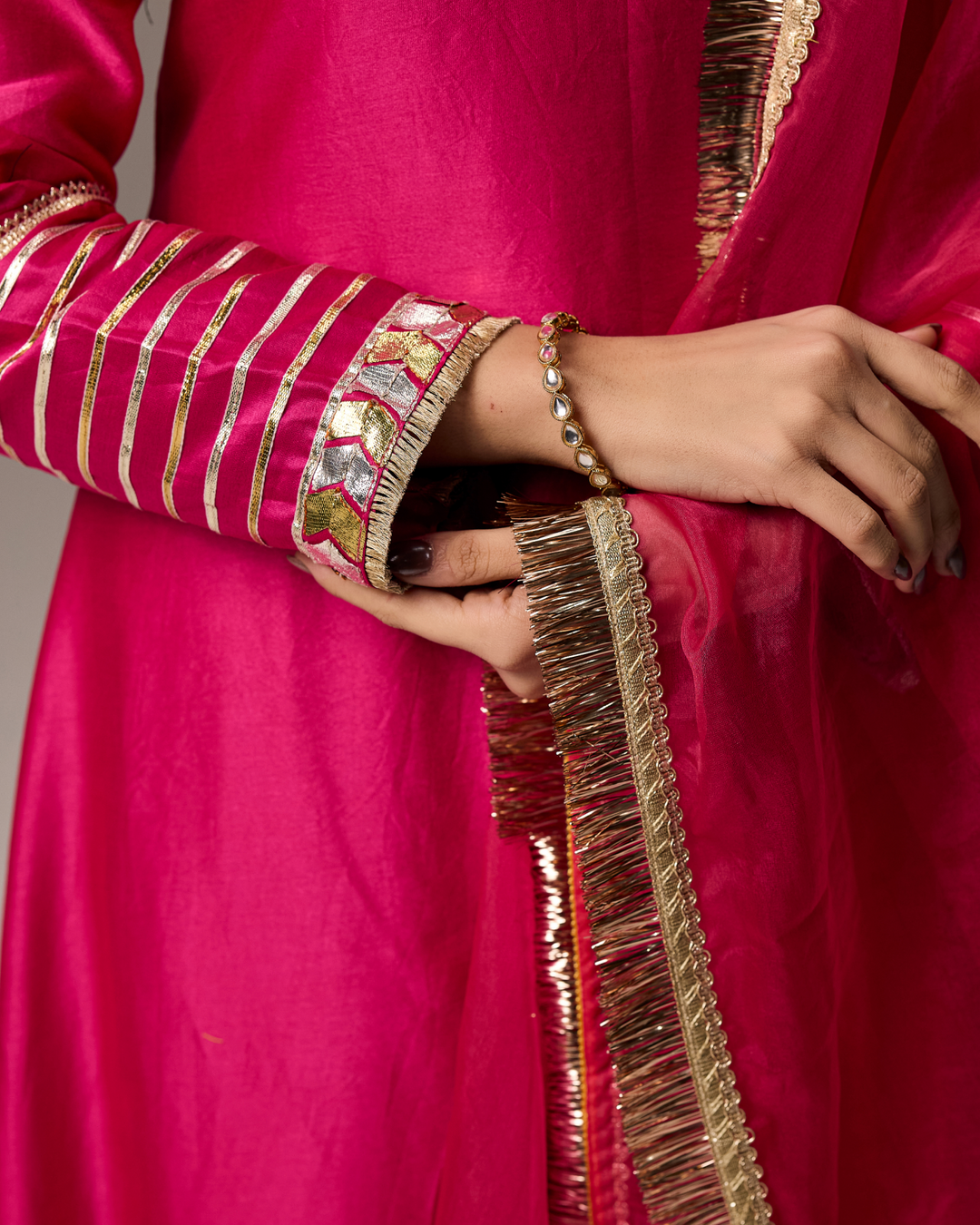Rani Pink A-line Suit