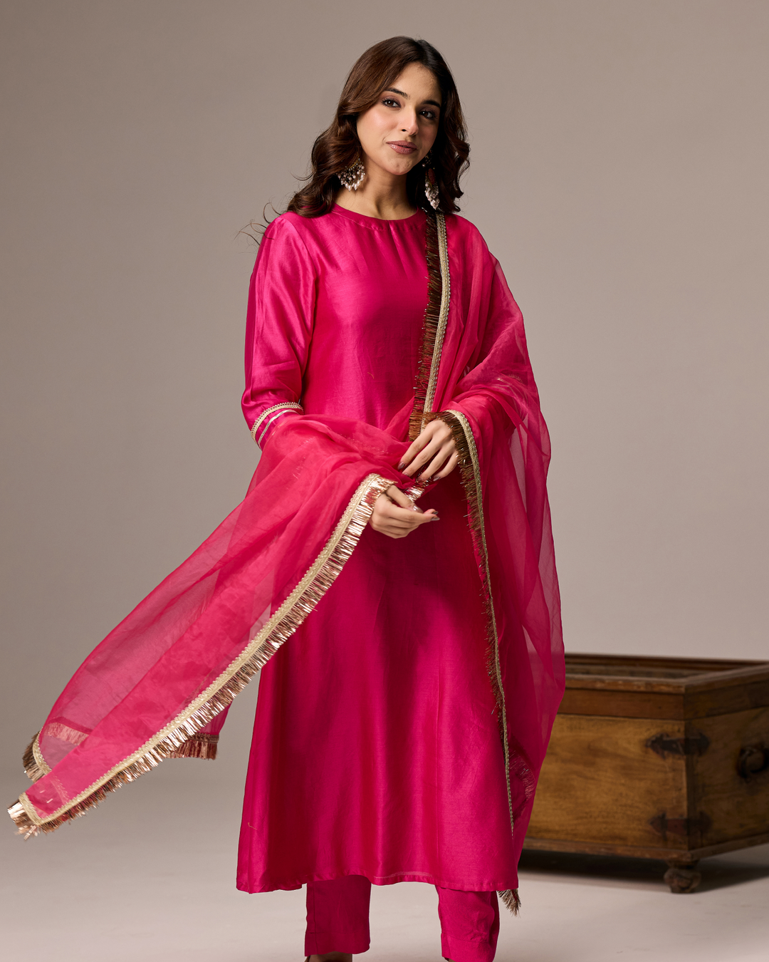 Rani Pink A-line Suit