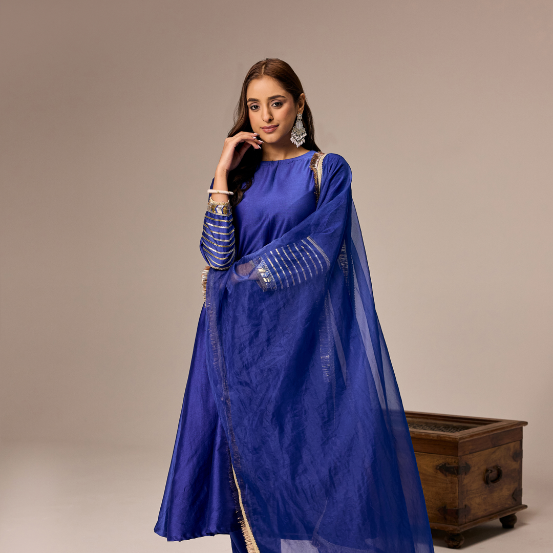 Royal Blue A-line Suit 