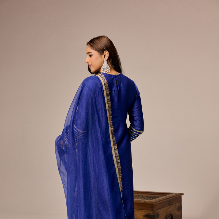 Royal Blue A-line Suit