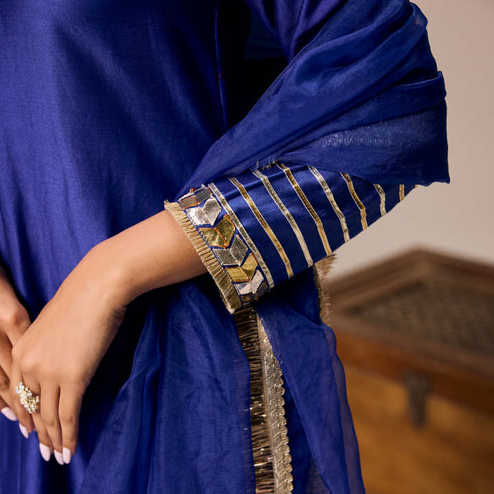 Royal Blue A-line Suit