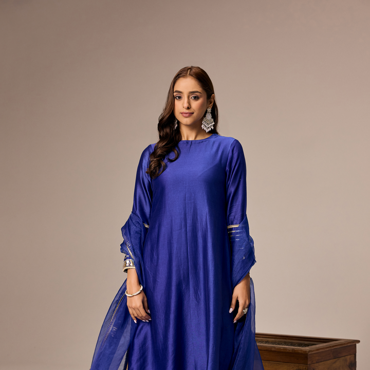 Royal Blue A-line Suit
