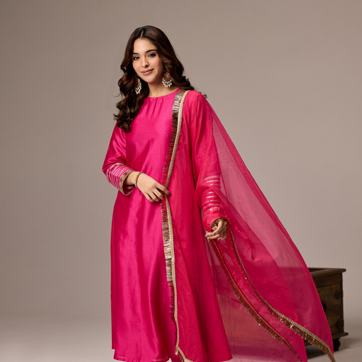 Rani Pink A-line Suit