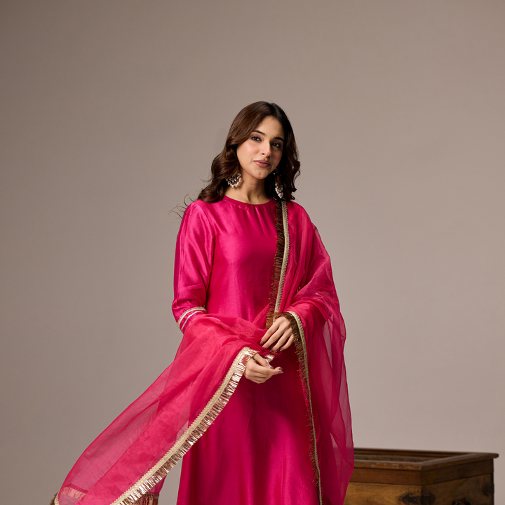 Rani Pink A-line Suit