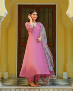 Blush Pink Kalamkari Suit Set