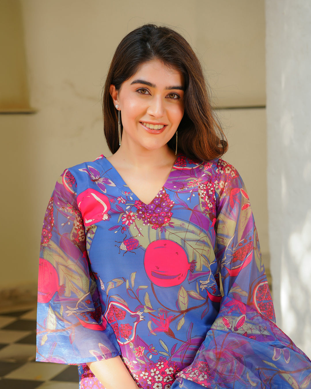 Sapphire Floral Kurta Set