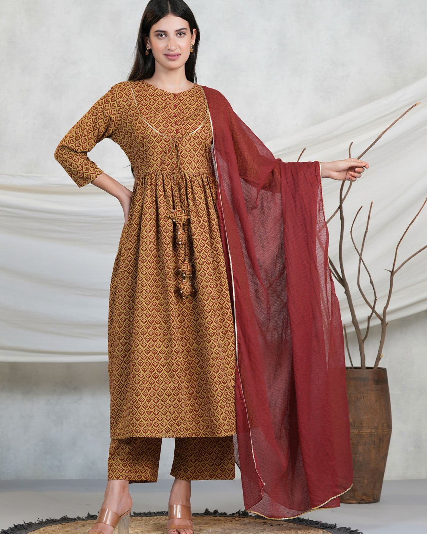 Daisy Block Suit Set