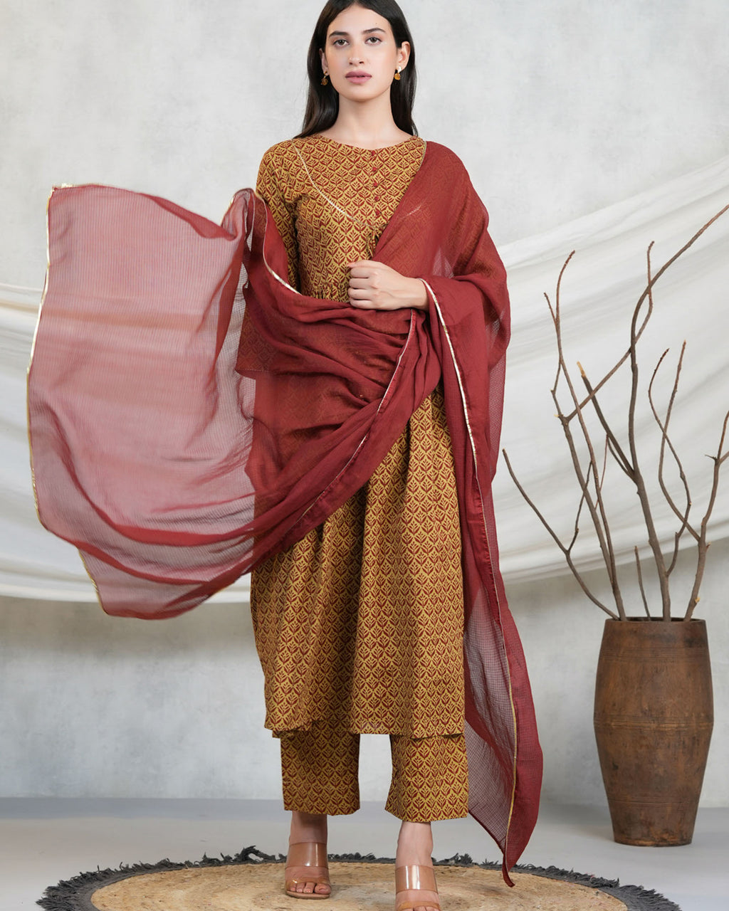 Daisy Block Suit Set