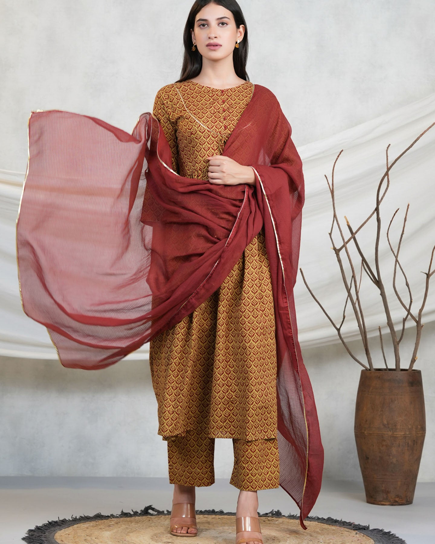 Daisy Block Suit Set