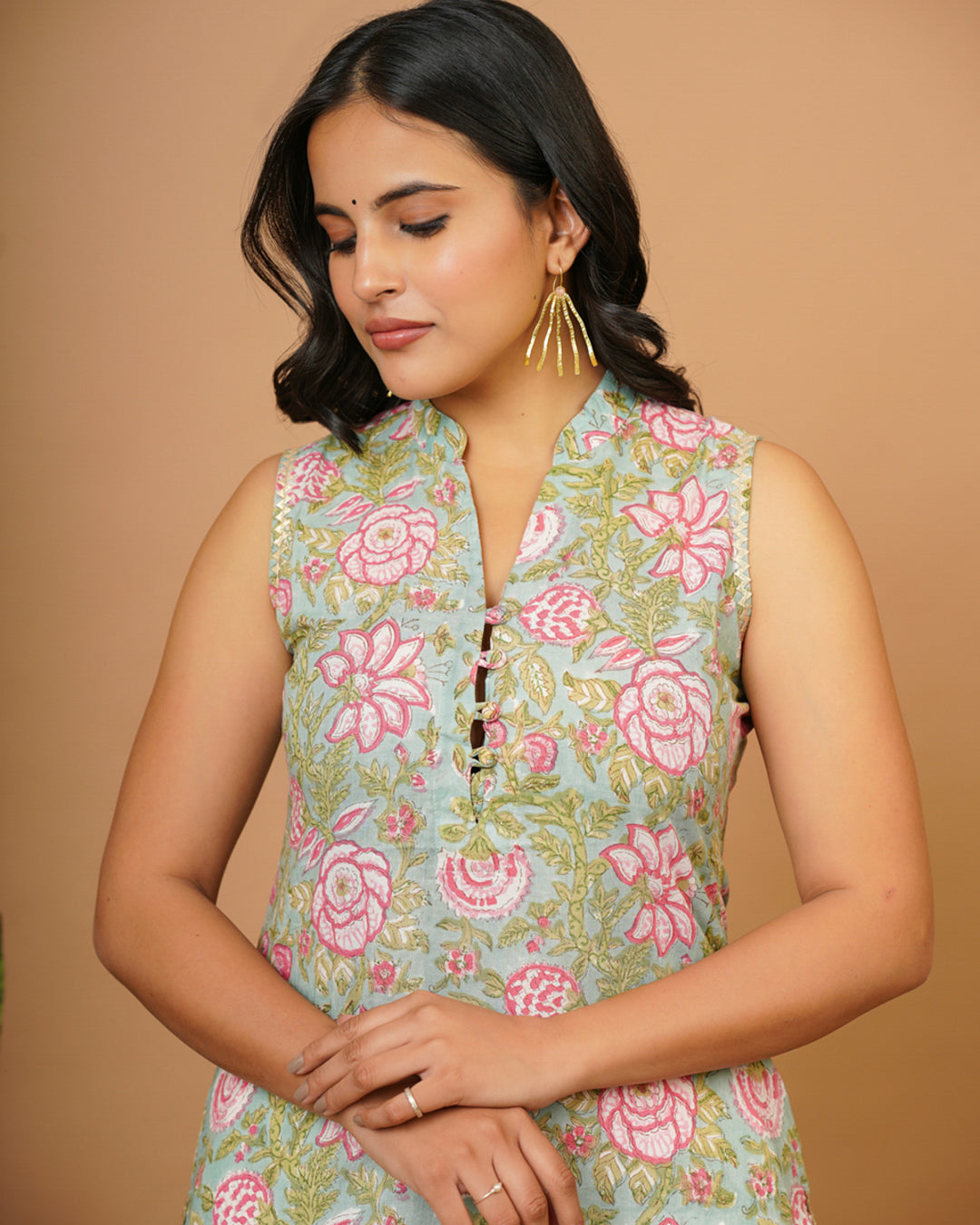 Sea Green B.P. Kurti