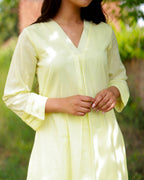 Urban Yellow Mulmul Kurta Set