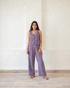 Purple Stripes Co-Ord Set