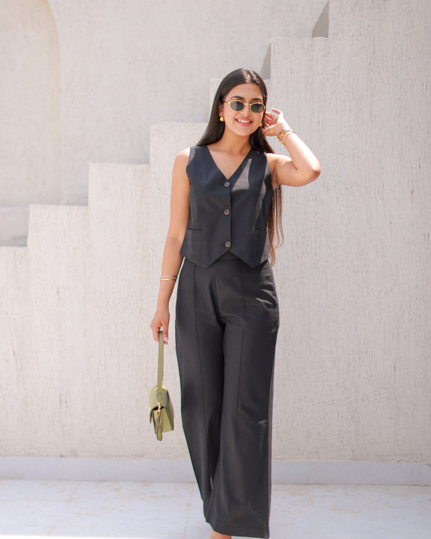 Solid Black Co-Ord Set