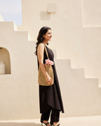 Black Basic Kurta Set