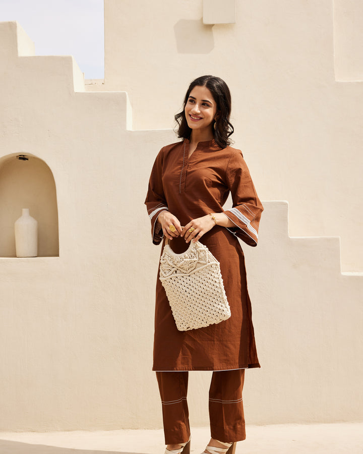 Timeless Brown Kurta Set