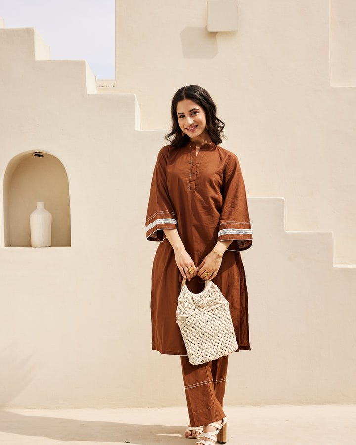 Timeless Brown Kurta Set