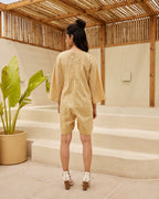 Yellow Pinstripe Playsuit