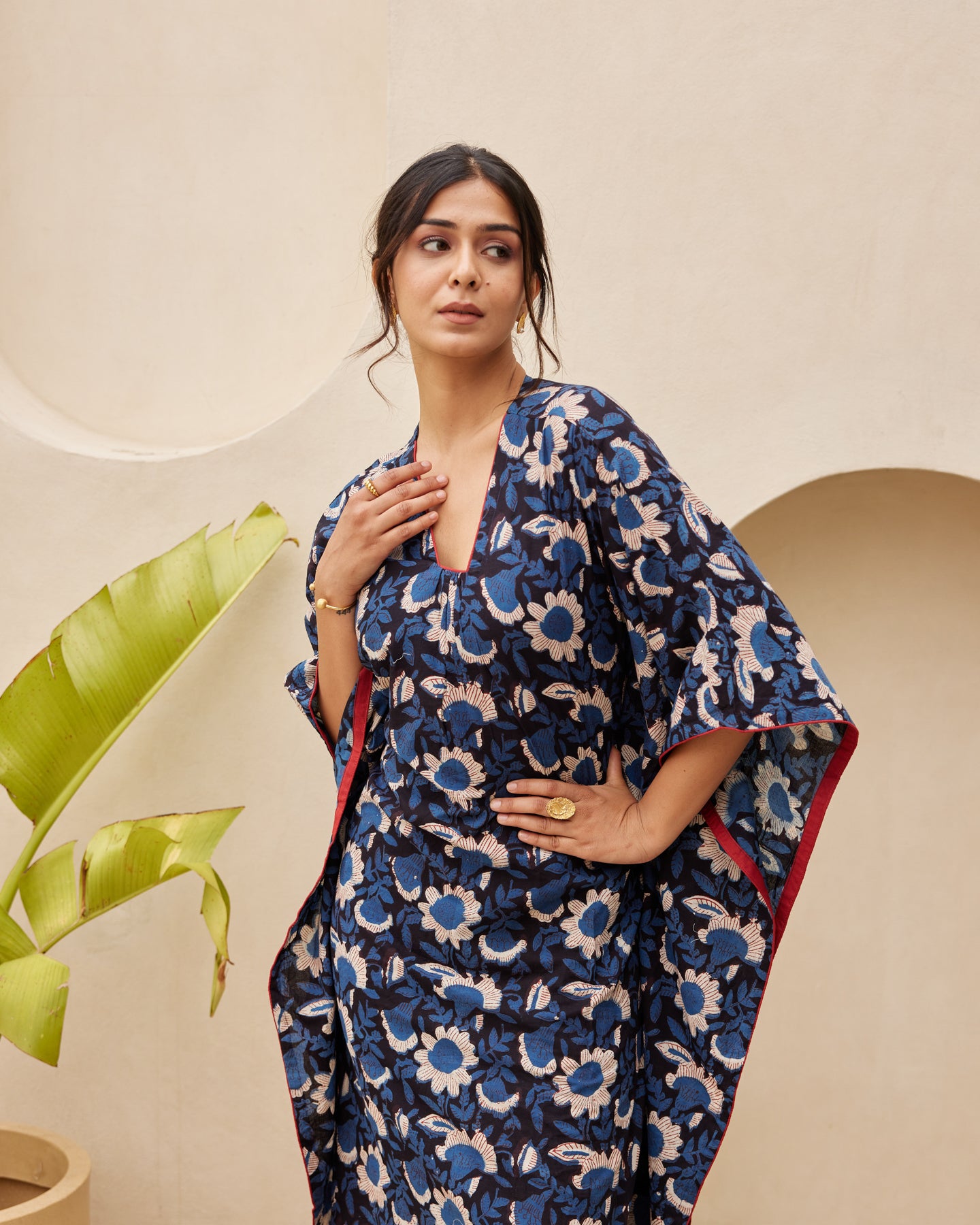 Blue Floral Print kurta set