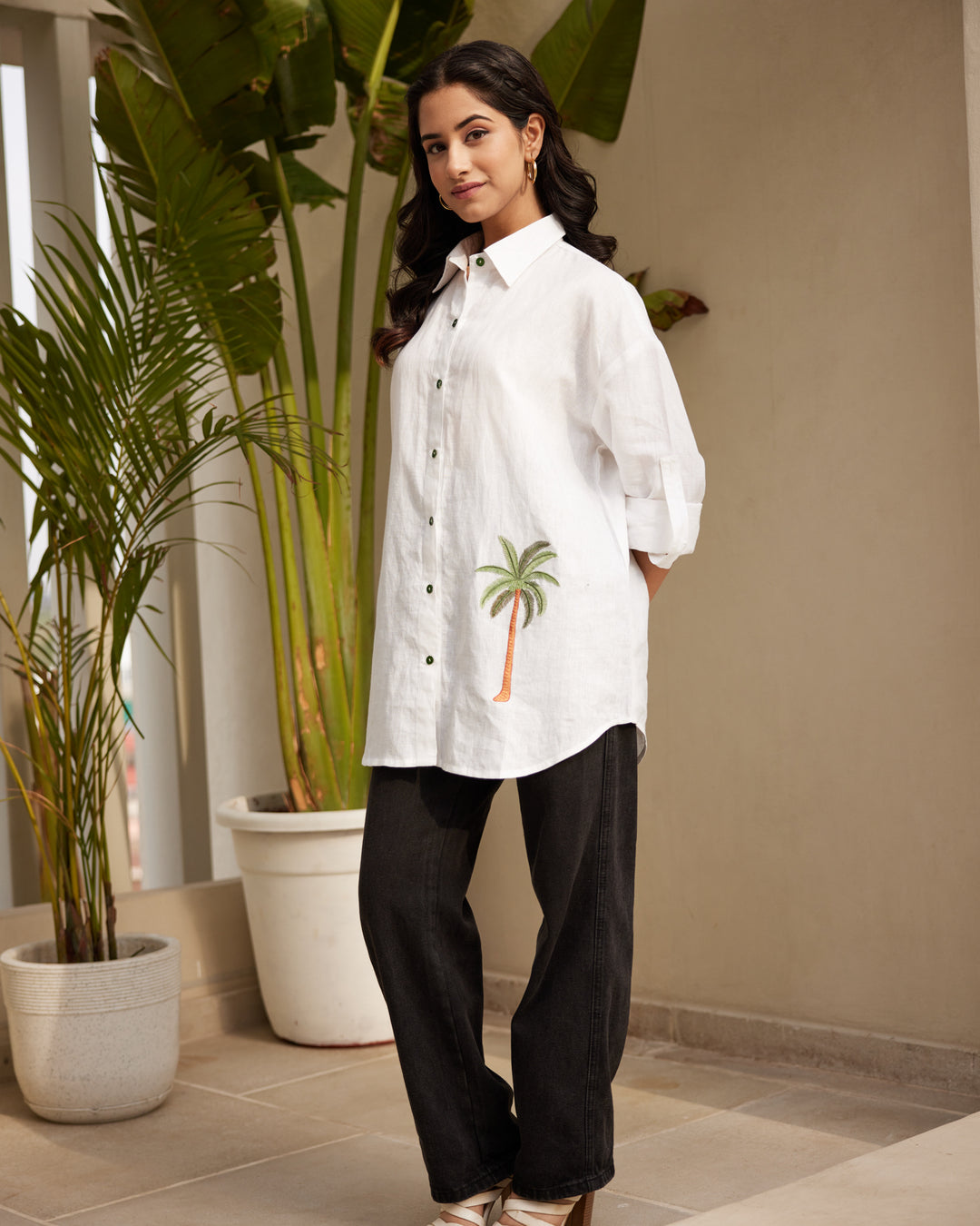 White Essential Linen Shirt